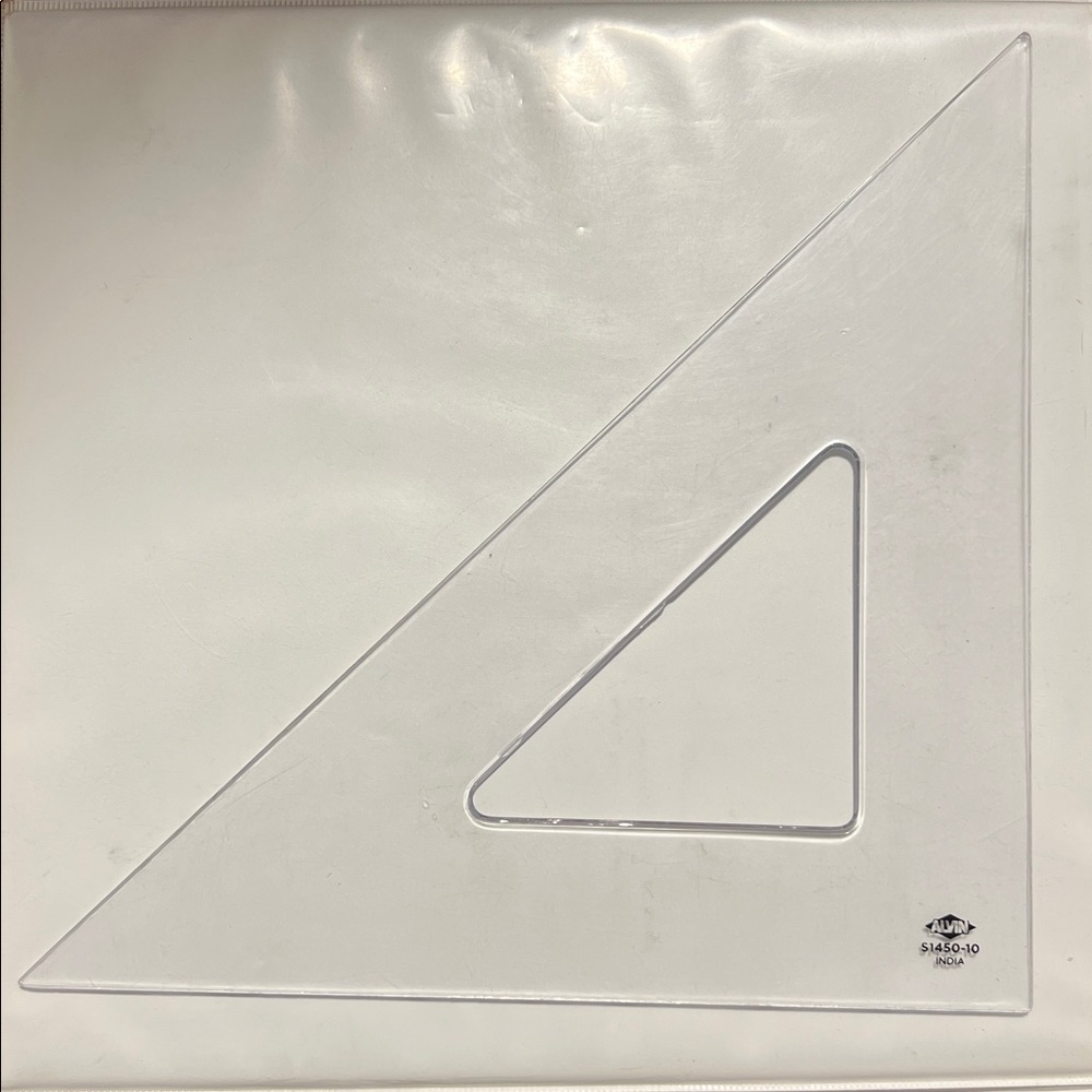 Clear Triangle Ruler Set - Picture 3 of 4